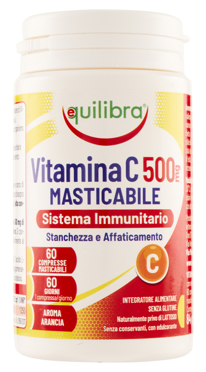 VITAMINA C 500MG MASTICABILE SISTEMA IMMUNITARIO 60 COMPRESSE - latuafarmacia.org