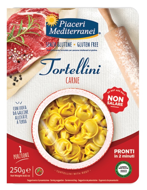 PIACERI MEDITERRANEI TORTELLINI CARNE 250 G - latuafarmacia.org