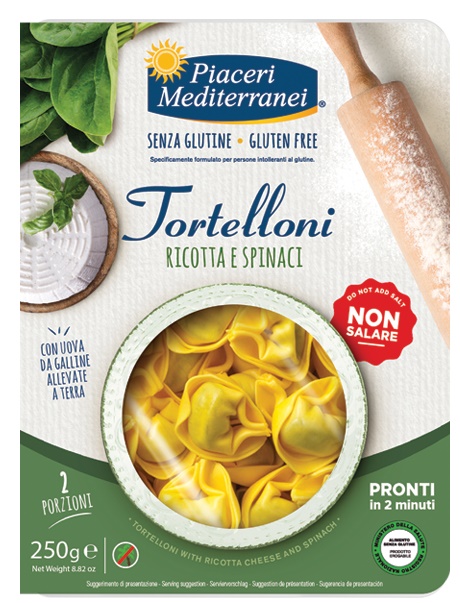 PIACERI MEDITERRANEI TORTELLONI RICOTTA SPINACI 250 G - latuafarmacia.org