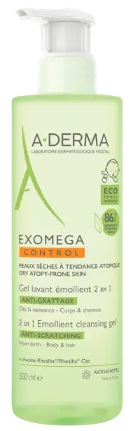 EXOMEGA CONTROL GEL LAVANT 2IN1 500 ML - latuafarmacia.org