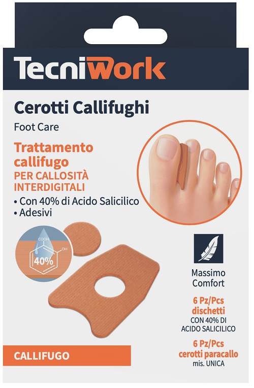CEROTTO CALLIFUGO INTERDIGITALE 6 PEZZI + 6 DISCHETTI - latuafarmacia.org