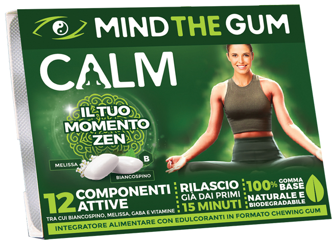 MIND THE GUM CALM 18 GOMME SENZA ZUCCHERO - latuafarmacia.org