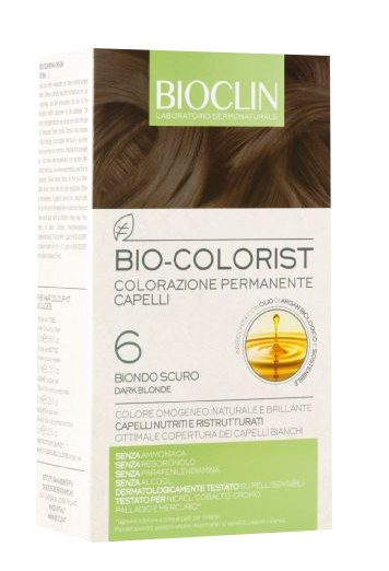 BIOCLIN BIO COLOR FAST&PERFECTION 6,0 BIONDO SCURO CREMA COLORANTE 60 ML + RIVELATORE IN CREMA 60 ML + BIO COLOR SHAMPOO 10 ML + BIO COLOR MASCHERA 10 ML - latuafarmacia.org