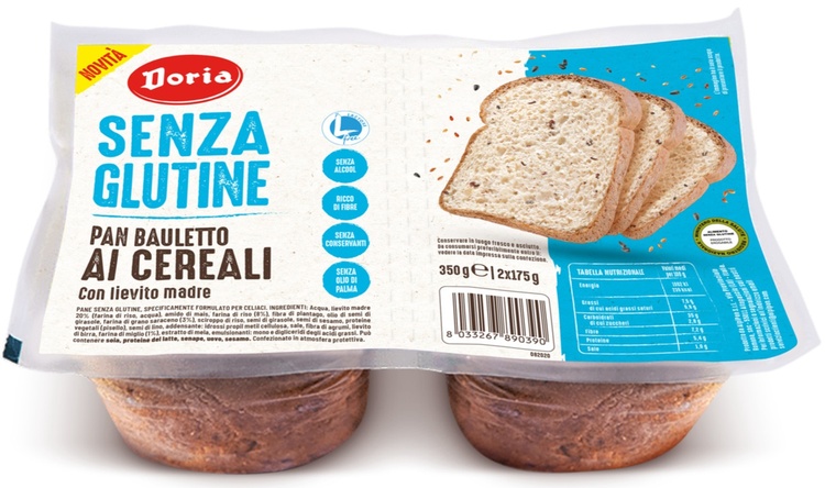 DORIA PAN BAULETTO CEREALI 2 PEZZI DA 175 G - latuafarmacia.org
