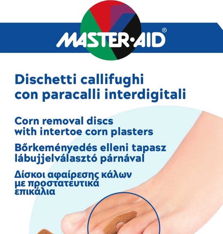 DISCHETTO CALLIFUGO 6 PEZZI + PARACALLO 6 PEZZI INTERDIGITALI MASTER-AID FOOTCARE B5 - latuafarmacia.org