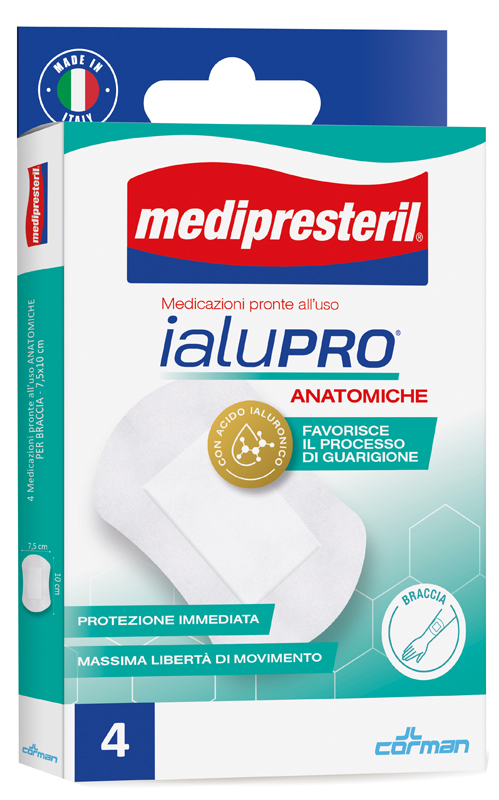 MEDIPRESTERIL IALUPRO BRACCIA 7,5X10 CM 4 PEZZI - latuafarmacia.org