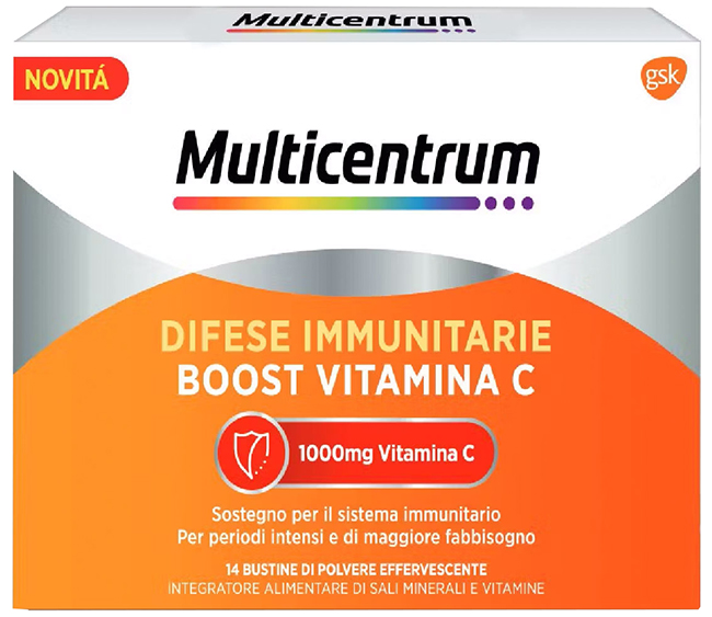 MULTICENTRUM DIFESE IMMUNITARIE BOOST VITAMINA C 28 BUSTINE - latuafarmacia.org