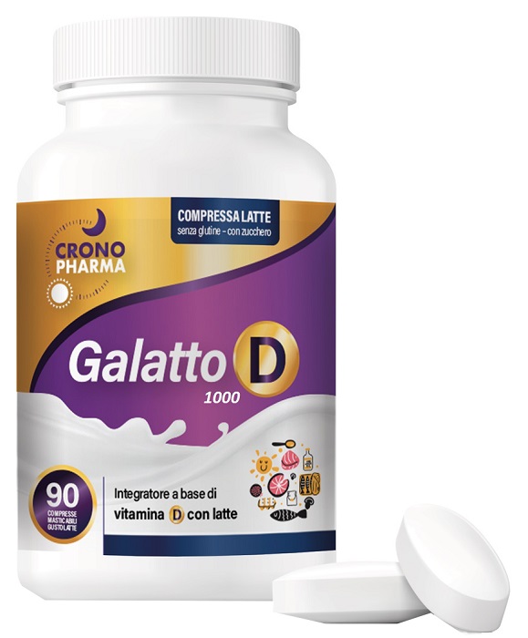 GALATTO D 1000 90 COMPRESSE MASTICABILI GUSTO LATTE - latuafarmacia.org