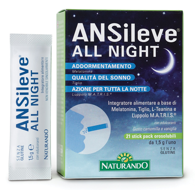 ANSILEVE ALL NIGHT 21 STICK PACK OROSOLUBILI - latuafarmacia.org