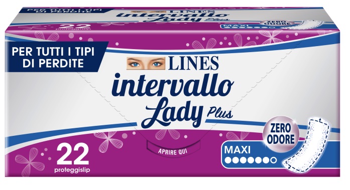 PROTEGGISLIP LINES INTERVALLO LADY PLUS MAXI 22 PEZZI - latuafarmacia.org