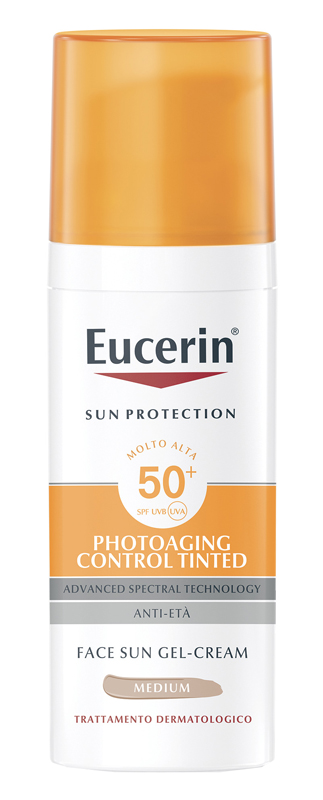 EUCERIN SUN PHOTOAGING CONTROL TINTED GEL CREME SPF50+ MEDIUM 50 ML - latuafarmacia.org
