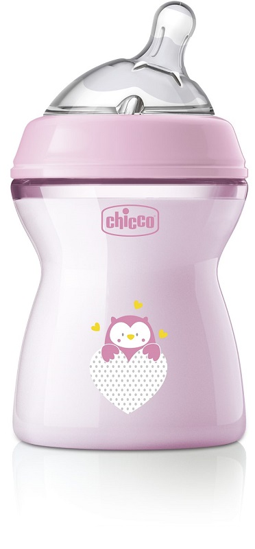CHICCO BIBERON NAT FEEL PP 2M+ 250 ML BIMBA - latuafarmacia.org