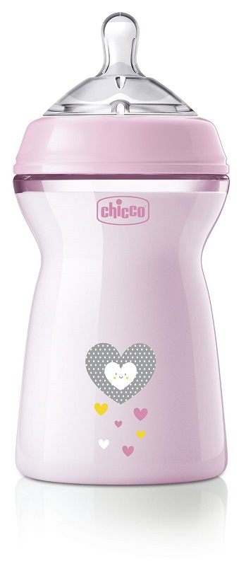 CHICCO BIBERON NAT FEEL PP 6M+ 330 ML BIMBA - latuafarmacia.org