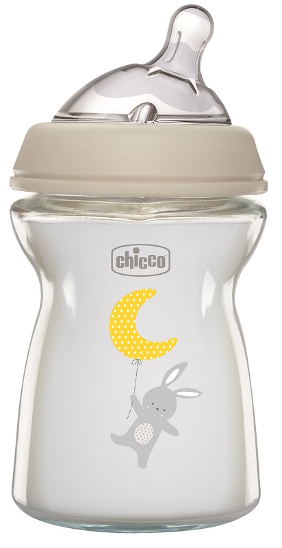 CHICCO BIBERON NAT FEEL VETRO 0M+ 250 ML - latuafarmacia.org