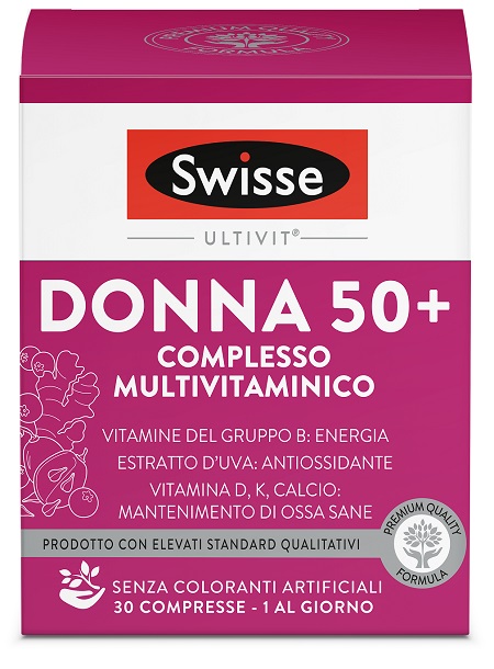 SWISSE MULTIVITAMINICO DONNA 50+ 30 COMPRESSE - latuafarmacia.org