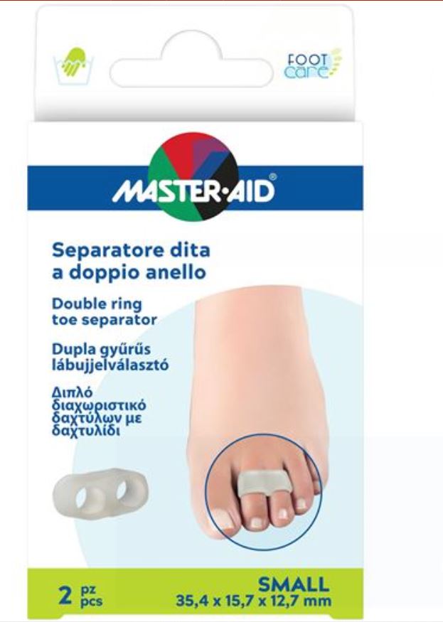 SEPARATORE DITA MASTER-AID FOOTCARE CON ANELLO DOPPIO LARGE 2 PEZZI C11 - latuafarmacia.org
