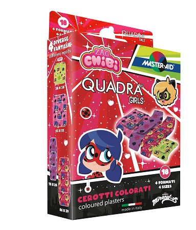 CEROTTO MASTER-AID QUADRA GIRLS LADY BUG ASSORTITI 18 PEZZI - latuafarmacia.org