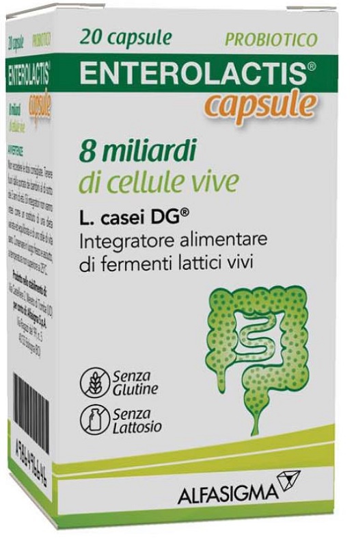 ENTEROLACTIS 20 CAPSULE 8 MILIARDI DI CELLULE VIVE - latuafarmacia.org