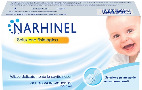 SOLUZIONE FISIOLOGICA PER ASPIRATORE NASALE NARHINEL 60 FLACONCINI DA 5 ML - latuafarmacia.org